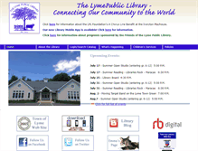 Tablet Screenshot of lymepl.org